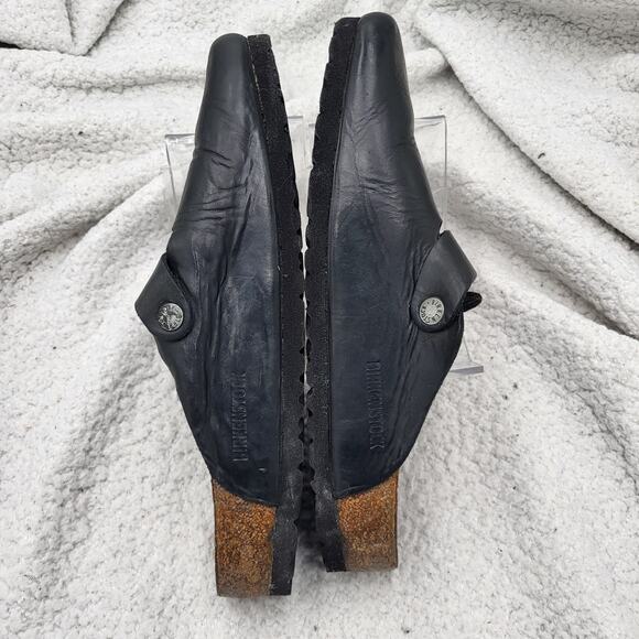 Birkenstock Boston BlackLeather Slip-ons clogs Soft footbed 42 US 9-9.5 - Picture 3 of 6